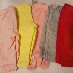 Baby GIRL solid Pant Bundle 1